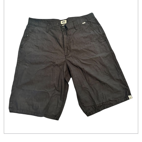 Vans Black Flat Front Shorts Casual Style - Picture 1 of 4